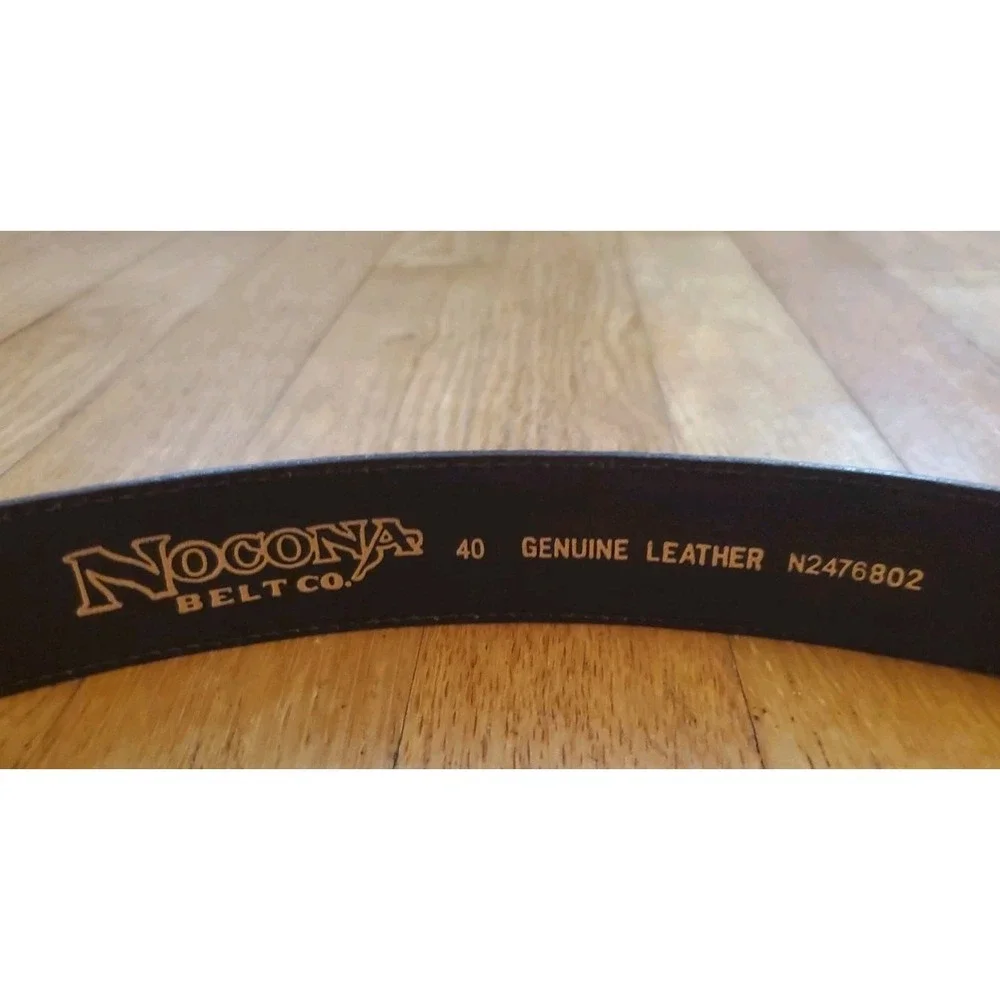 Nocona Belt Co Western Brown Ranger Leather Belt Mens 40 N2476802